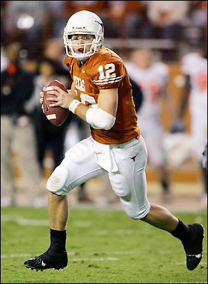 COLT MCCOY has played his way back to the top of my Heisman ballot